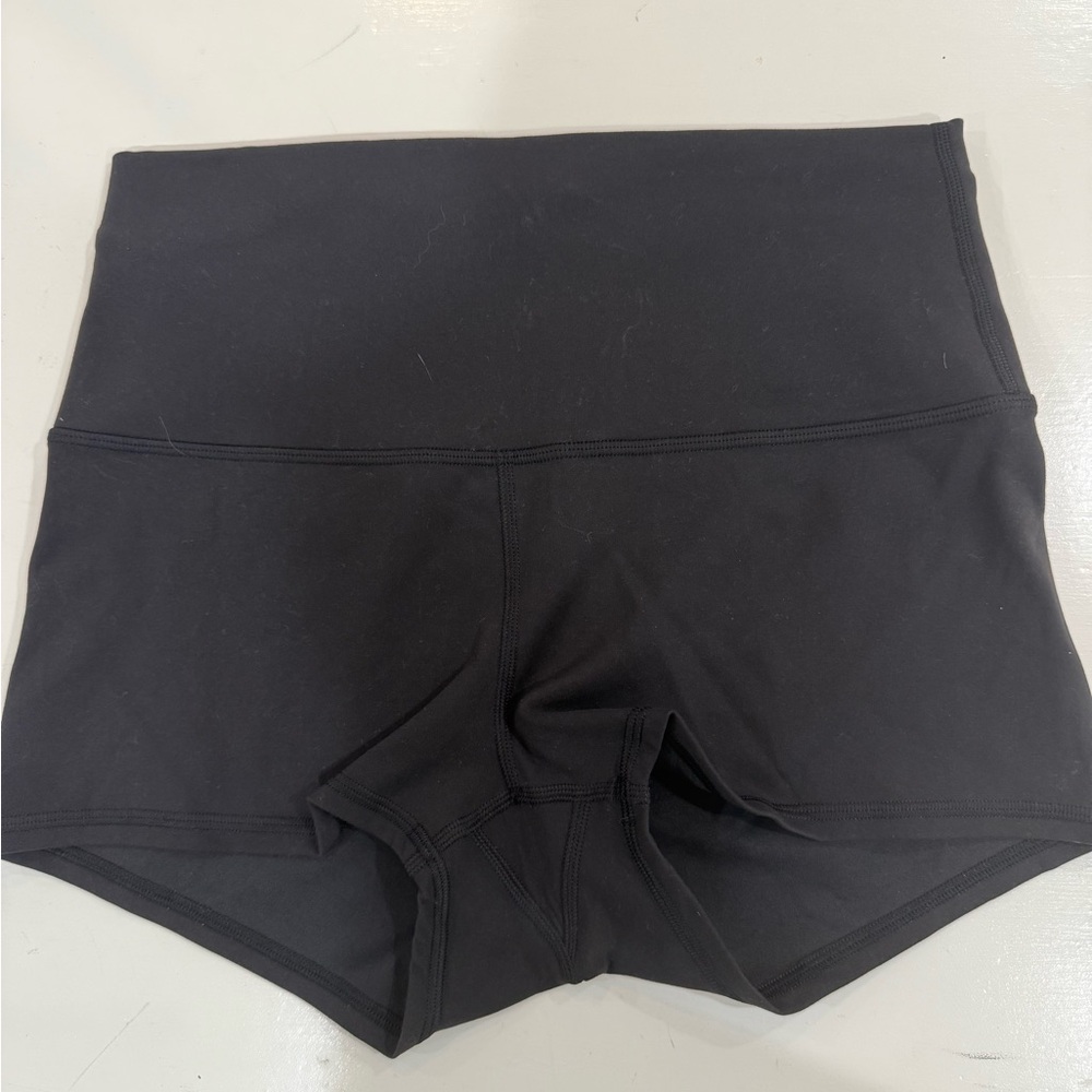 Lululemon Athletica Black Athletic Shorts High-Waisted
